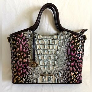 Brahmin Exotic Multicolor Elaine Satchel